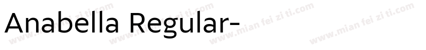 Anabella Regular字体转换
